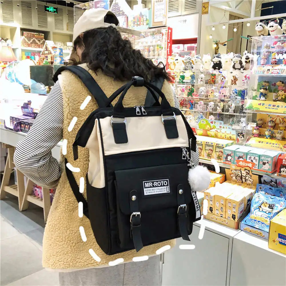 Women School Laptop Backpack Youth High School Bag for Teenage Girls