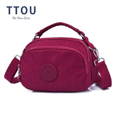 Nylon Ladies Small Crossbody Bag Vintage Messenger Bag