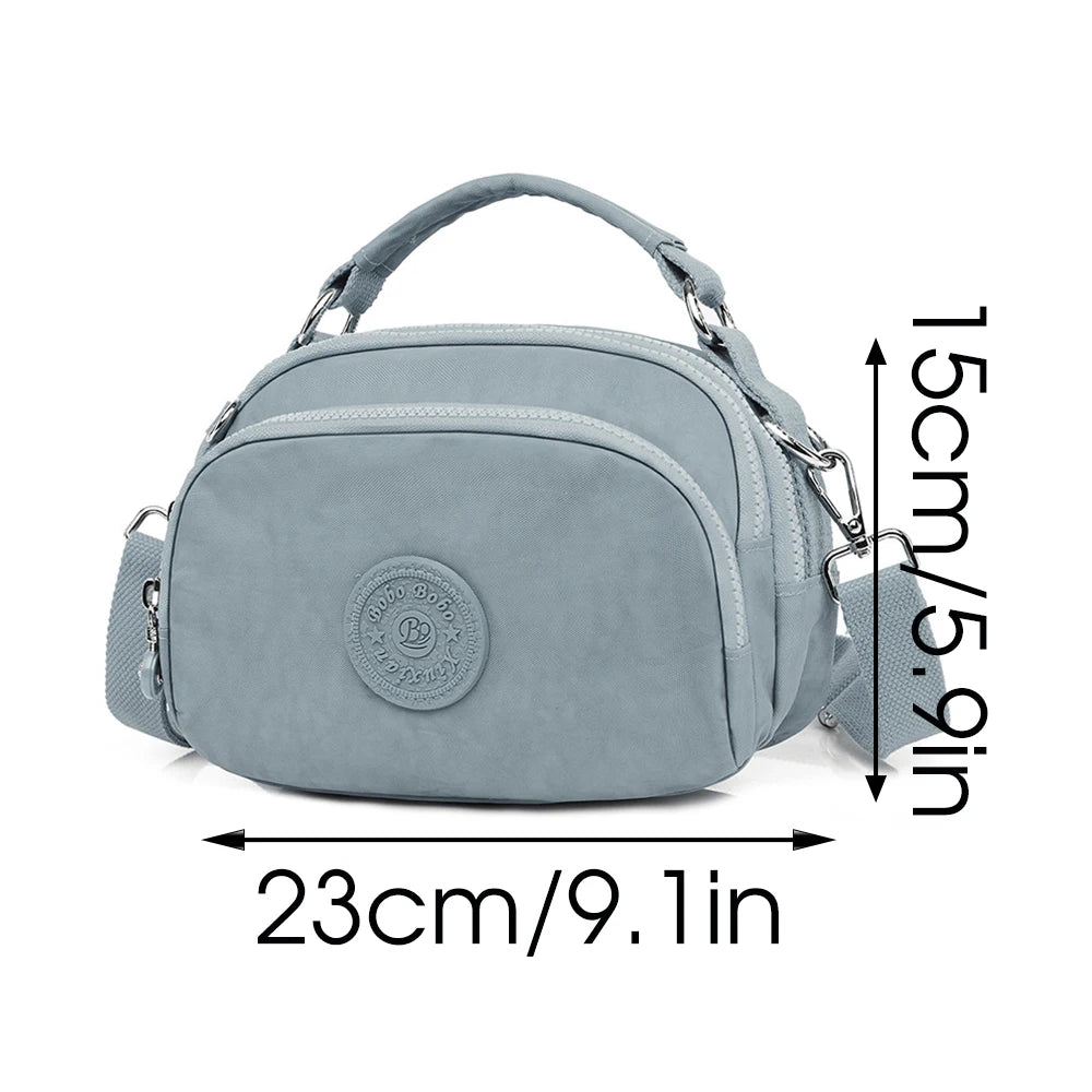 Nylon Ladies Small Crossbody Bag Vintage Messenger Bag