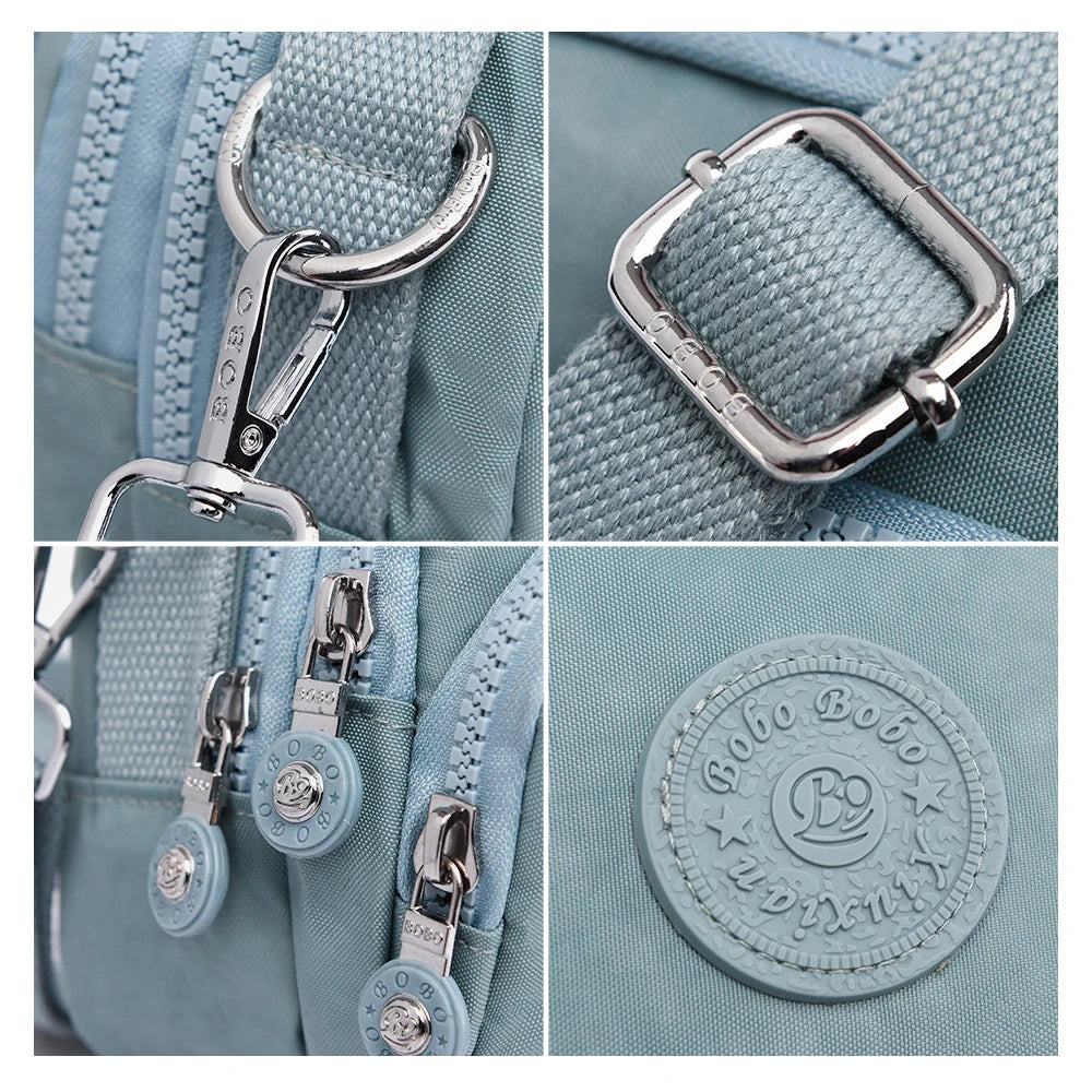 Nylon Ladies Small Crossbody Bag Vintage Messenger Bag