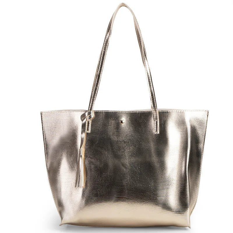 Tassel Shoulder Bag PU Lady Shopping Bag Large Tote Bag Female Handbags
