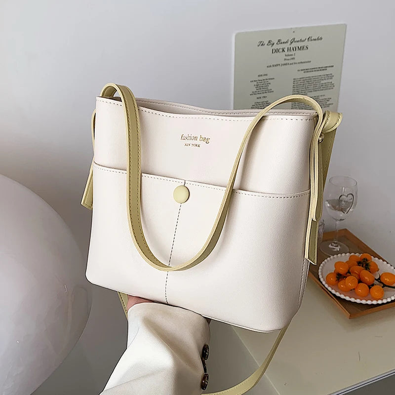 Casual PU Leather Shoulder Bag for Women