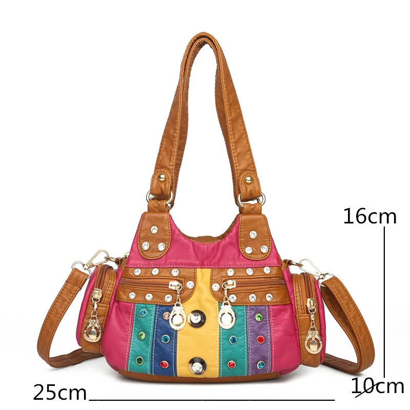 Women Shoulder bag Small PU Leather Crossbody Bag