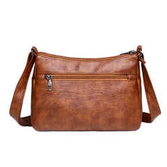 Women PU Leather Shoulder Bags Classic Sequined Messenger Bag