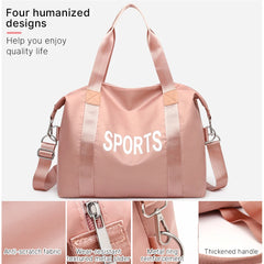 Women Sports Gym Bag Travel Bag Handbag Swimming Shoulder Messenger Compartment