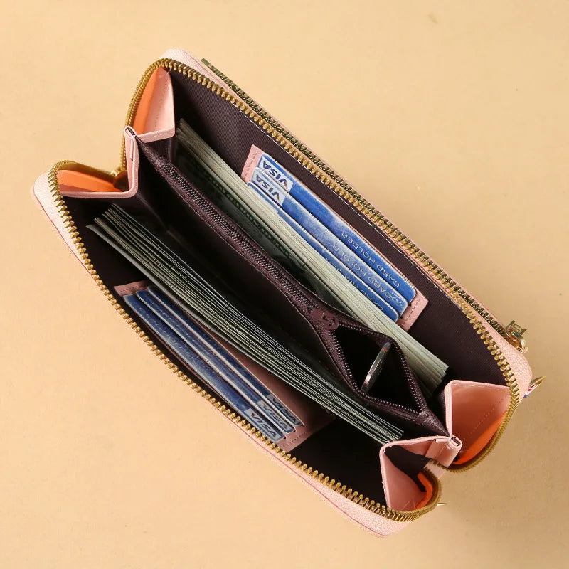 Women Transparent Shoulder Bag Mini Wallet Anti Theft Zipper Messenger Bags