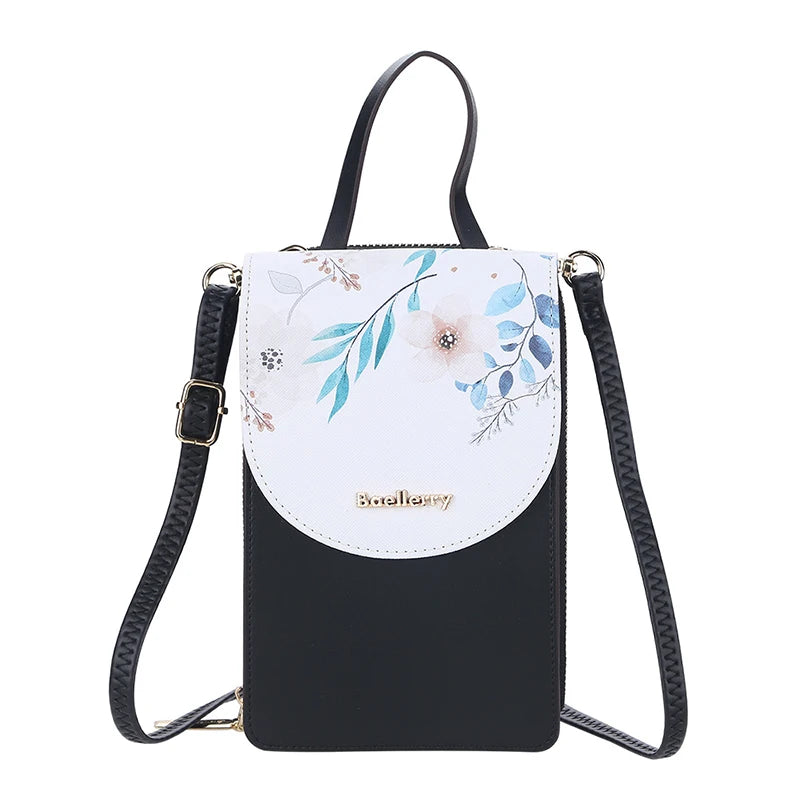 Women Touch Screen Mobile Phone Bags Female Printing Large Capacity