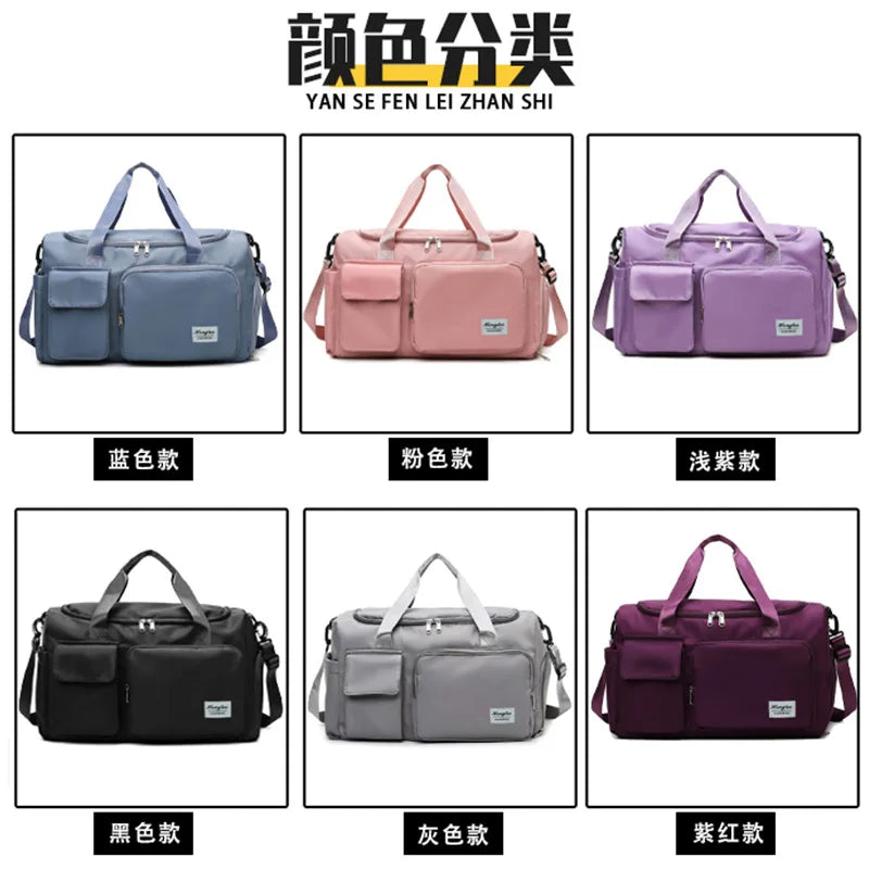 Women Travel Bag Duffle Bag Large Multi-functional Bags Shoulder Bag