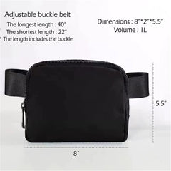 Women Waist Bag Fanny Pack Zipper Chest Bag Outdoor Sports Crossbody Bag