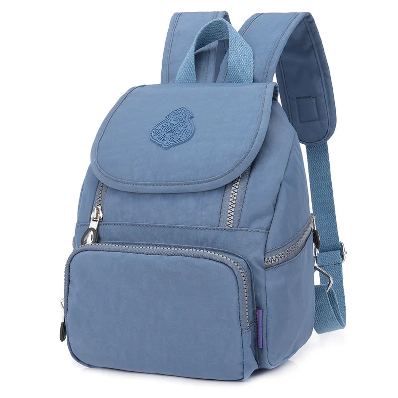 Nylon Vintage Teenagers Small Backpack Female Casual Daypack Shoulder Bags