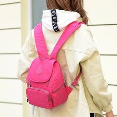 Nylon Vintage Teenagers Small Backpack Female Casual Daypack Shoulder Bags