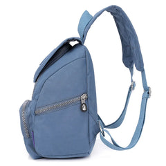 Vintage Nylon Women Backpack Teenagers Casual Daypack Small Shoulder Bag