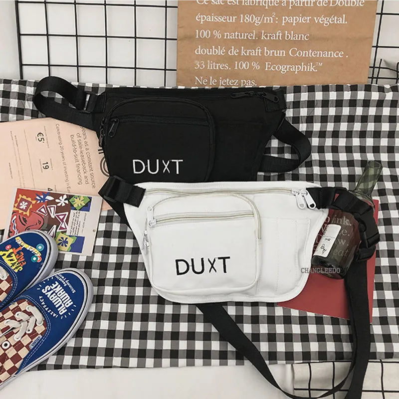 High Capacity Women Chest Bag Street Hip Hop Crossbody Bag