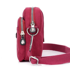 Women Shoulder Bag Waterproof Nylon Cell Phone Bags Travel Purses