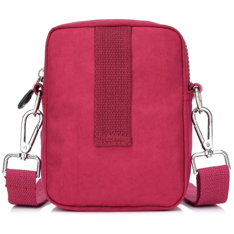 Women Shoulder Bag Waterproof Nylon Cell Phone Bags Travel Purses