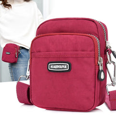 Women Shoulder Bag Waterproof Nylon Cell Phone Bags Travel Purses