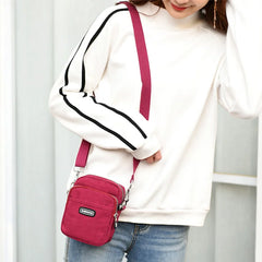 Women Shoulder Bag Waterproof Nylon Cell Phone Bags Travel Purses