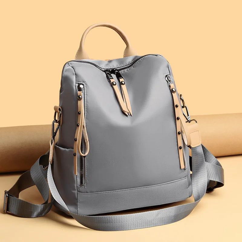 Women's Nylon Oxford Backpack Casual Outdoor Safety Ladies Backpack
