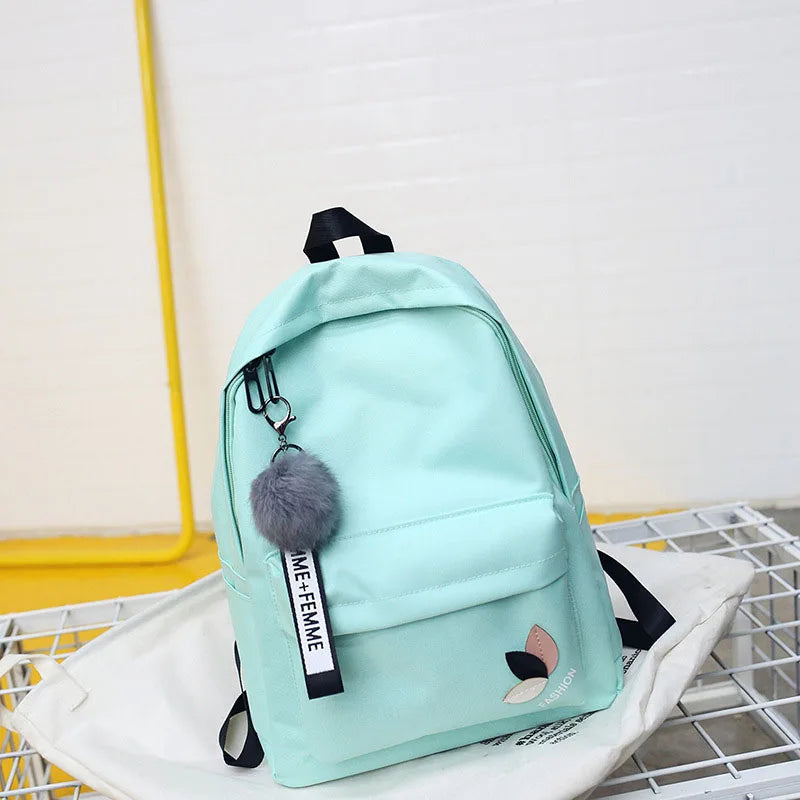 Women's Backpack School bag For Girls Rucksack Waterproof Nylon Travel Bag