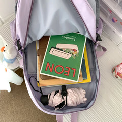Women's Backpack Casual Travel Bag High College Schoolbag for Teenage Girl