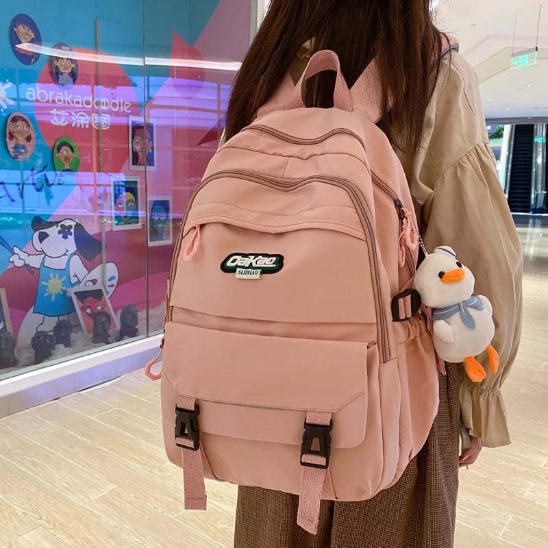 Women's Backpack Casual Travel Bag High College Schoolbag for Teenage Girl