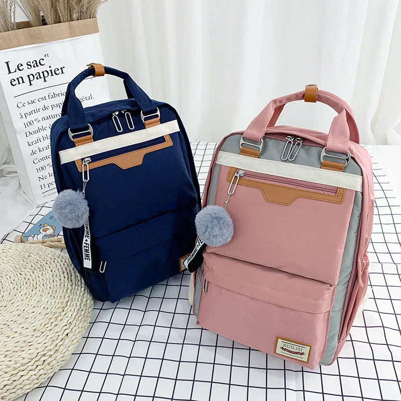 Women's Backpack School Bag For Girls Waterproof Travel Bag