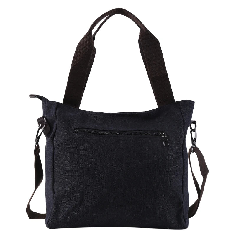 Canvas Handbag Messenger Bag Women's Shoulder Purse Female Cloth Bag
