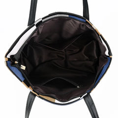 Women's Checkered Shoulder Bag Oxford Casual Travel Tote Handbag