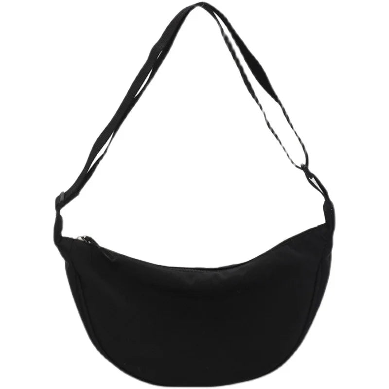 Orange Nylon Canvas Messenger Bag Women's Handbag