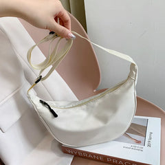 Orange Nylon Canvas Messenger Bag Women's Handbag