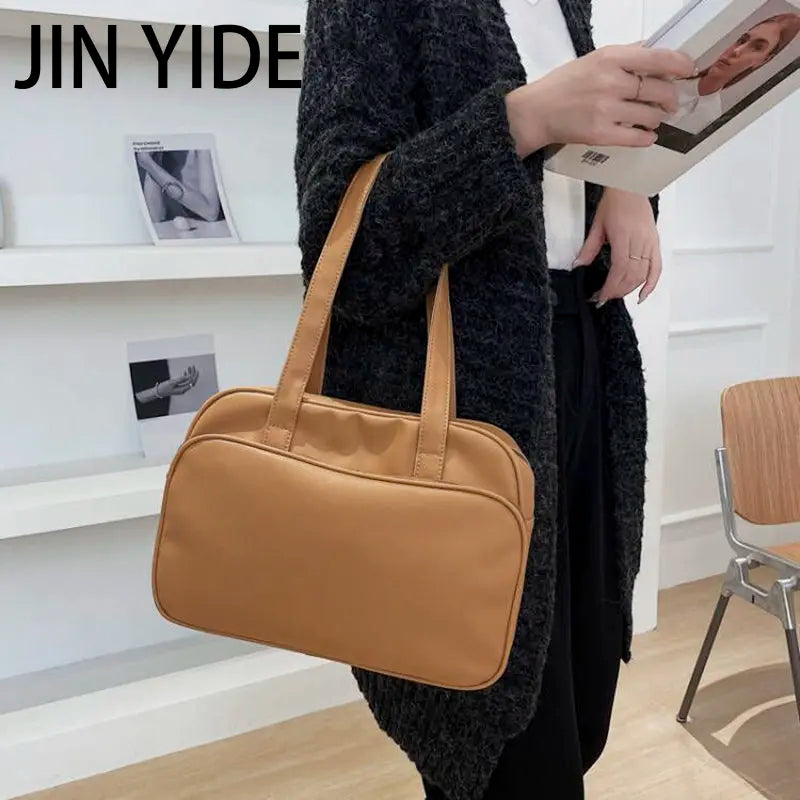 Large Capacity Business PU Leather Shoulder Travel Handbags for Women