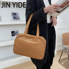 Large Capacity Business PU Leather Shoulder Travel Handbags for Women