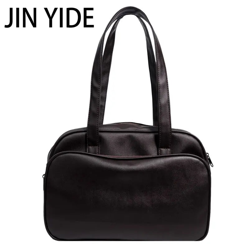 Large Capacity Business PU Leather Shoulder Travel Handbags for Women