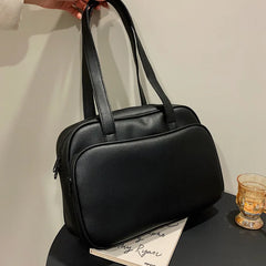 Large Capacity Business PU Leather Shoulder Travel Handbags for Women