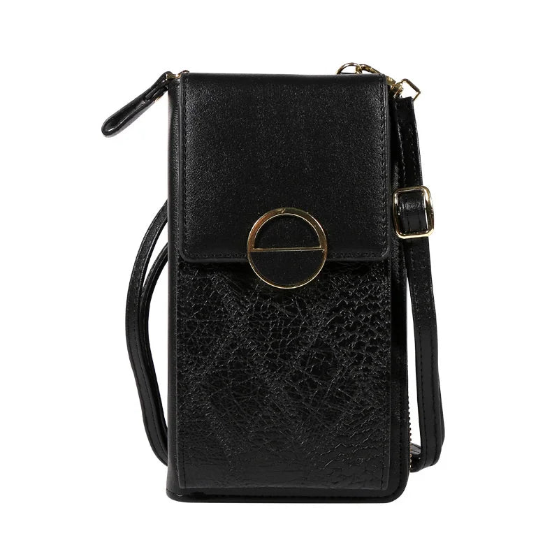 Women's Mini Messenger Bag Large Capacity Handbag Zipper Phone Bag