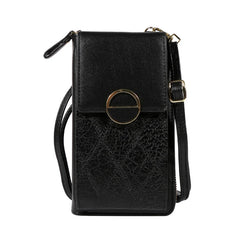Women's Mini Messenger Bag Large Capacity Handbag Zipper Phone Bag