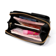 Women's Mini Messenger Bag Large Capacity Handbag Zipper Phone Bag