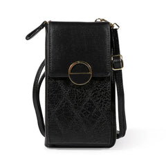 Women's Mini Messenger Bag Large Capacity Handbag Zipper Phone Bag