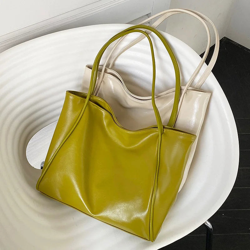 Soft PU Leather Women Shoulder Bag Handbags Casual Crossbody Bags Tote Bag