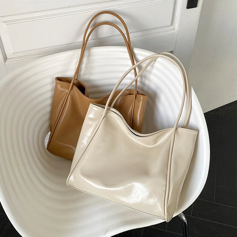 Soft PU Leather Women Shoulder Bag Handbags Casual Crossbody Bags Tote Bag
