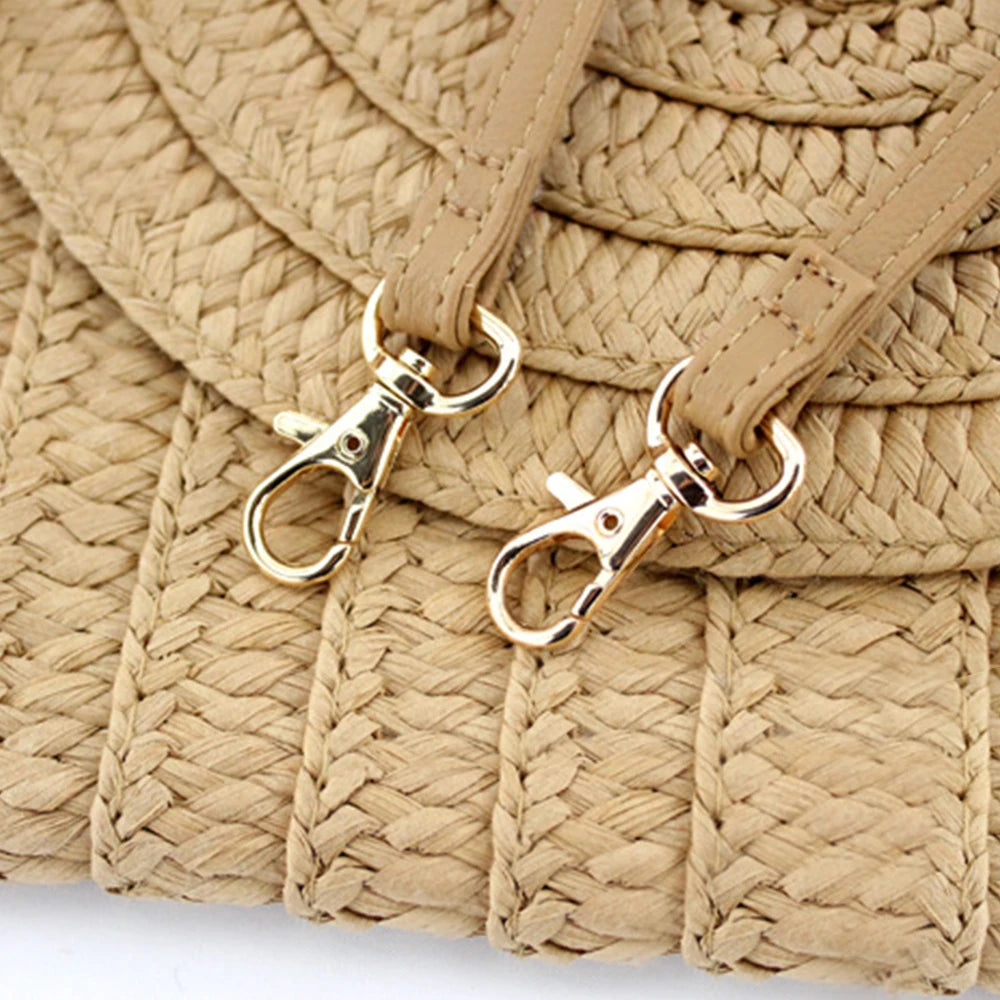 Straw Clutch Purses Bags Women Summer Beach Handbags Envelope Shoulder Bag