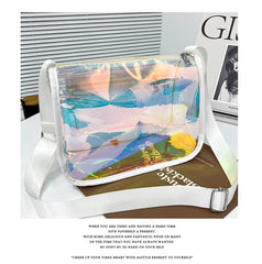 Women's PVC Transparent Shoulder Bag Messenger Wild Handbag