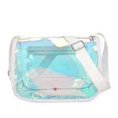 Women's PVC Transparent Shoulder Bag Messenger Wild Handbag