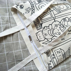 Japanese Comics Canvas Shoulder Bag for Women