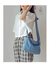Women's Denim Messenger Shoulder Bag Retro Casual