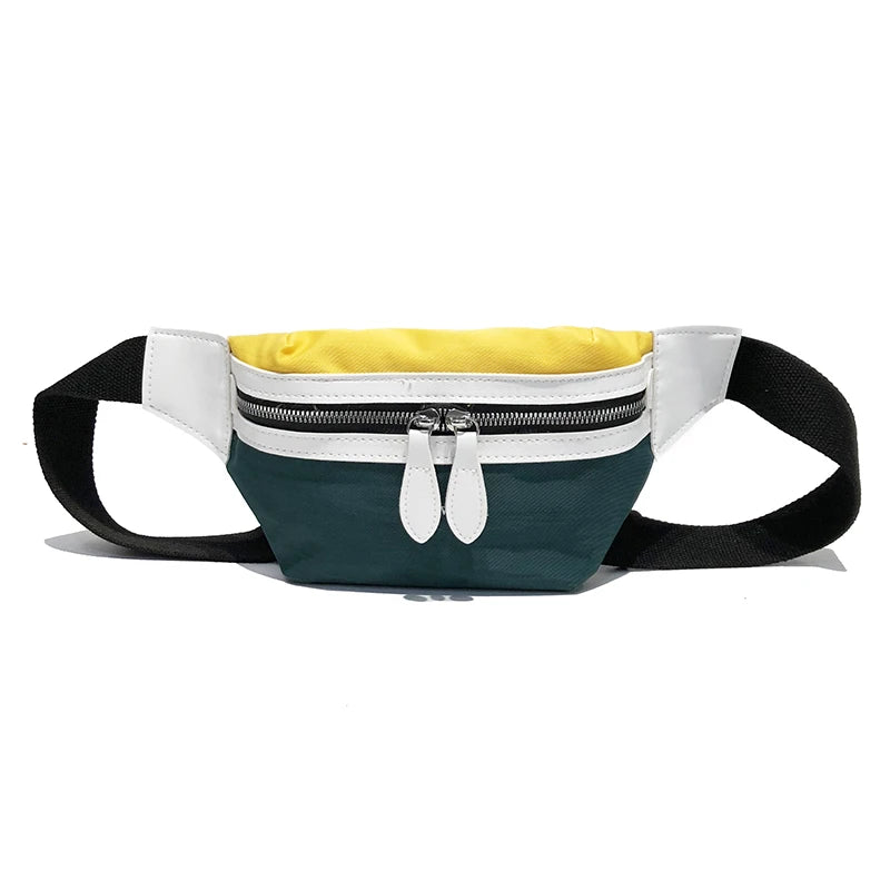 Women's Canvas Waist Bag Hip Wallet Banana Bag Crossbody Chest Belt Bags