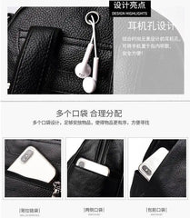 Women's Leather Backpack Casual School Bags for Teenage Girls
