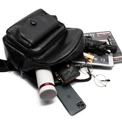 Women's Casual Leather Backpack for School Girls