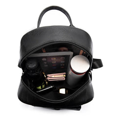 Women's Casual Leather Backpack for School Girls