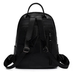 Women's Casual Leather Backpack for School Girls